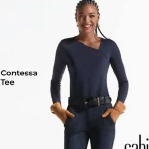 Cabi Contessa Navy Tee Top